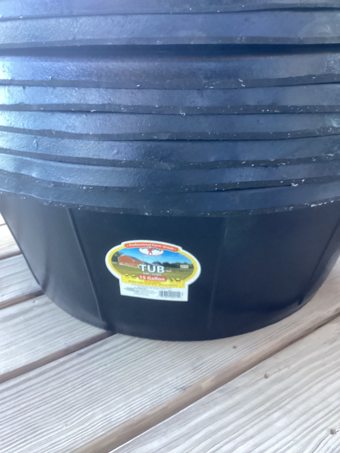 15Gal Rubber Tub
