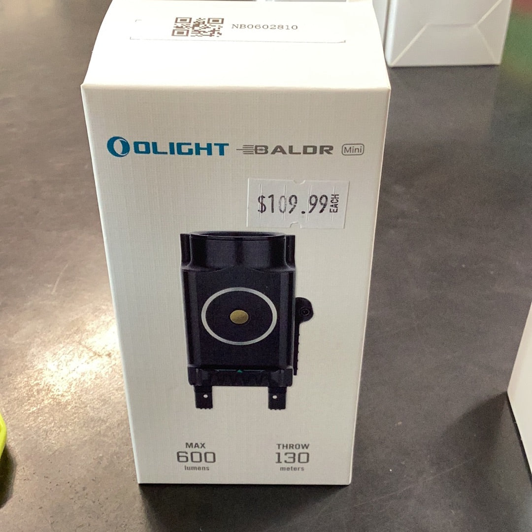 Olight Baldr Mini 600lm Weapon Light w/ Green Laser/Mini Black