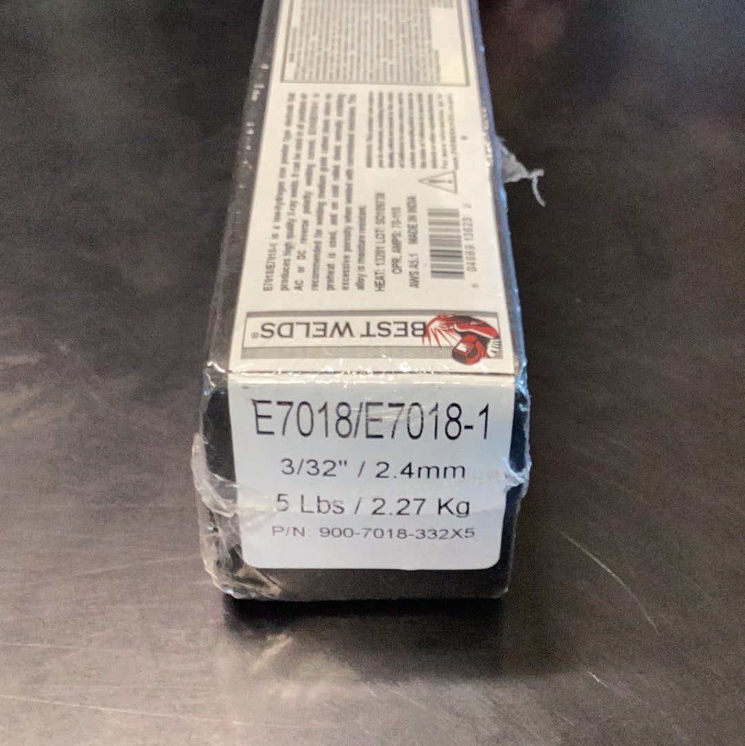 Best Welds 3/32"x5 E7018 2.4-5 lb