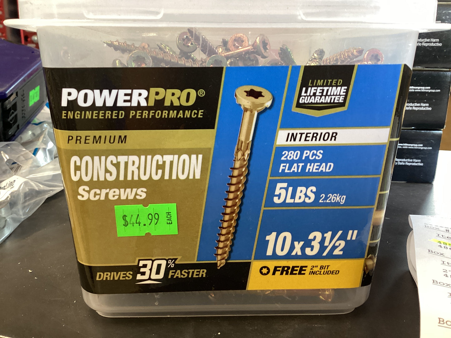 Construction 10x3-1/2”