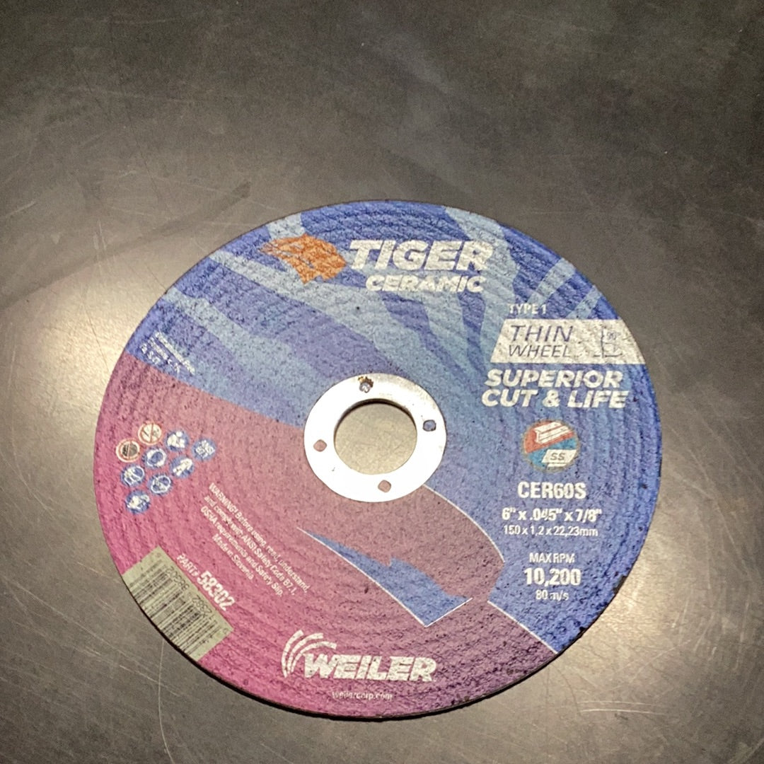 6 x .045 x 7/8 Cutting Wheel