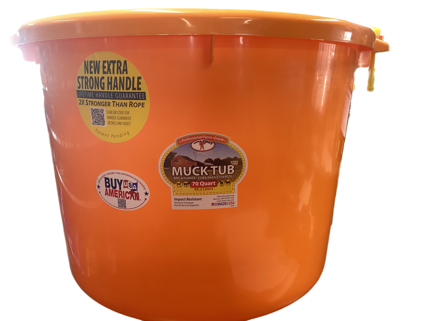 Muck Tub 70QT orange