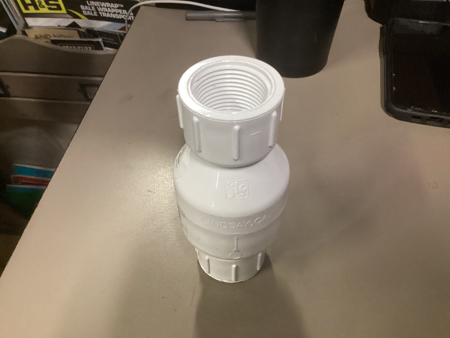 1” PVC check valve