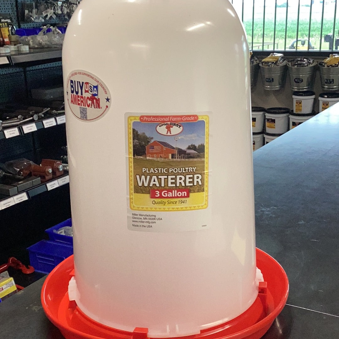 Little Giant Poultry Waterer 3 Gallon