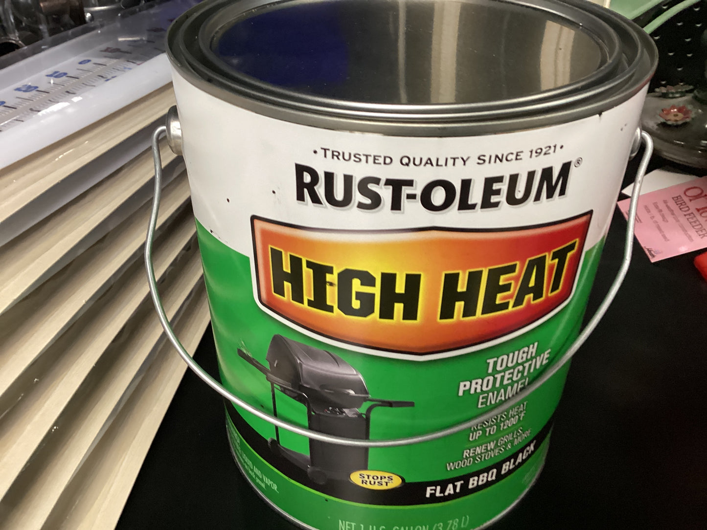 High Heat Flat Black BBQ paint