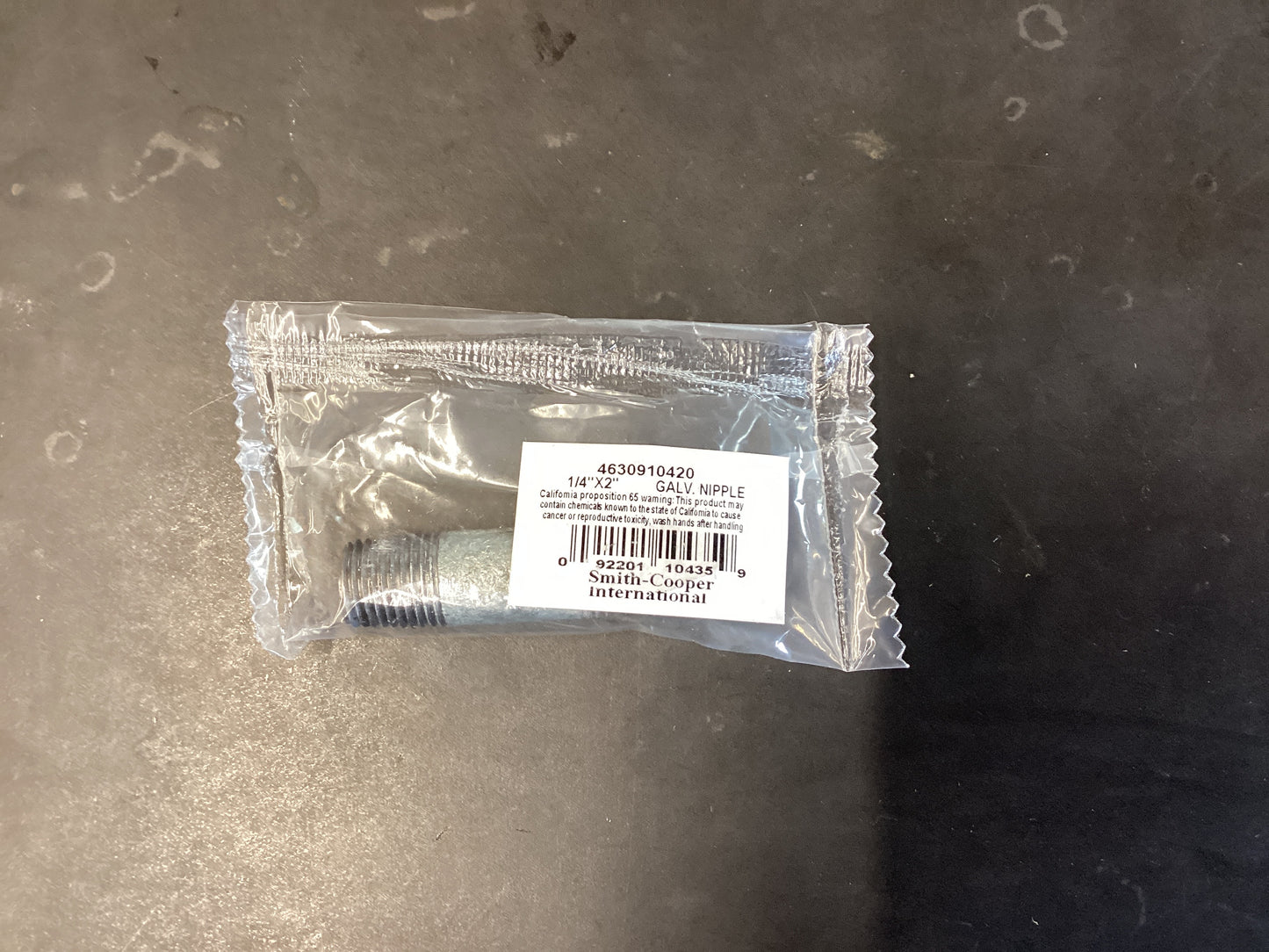 1/4” x 2” Galv Nipple