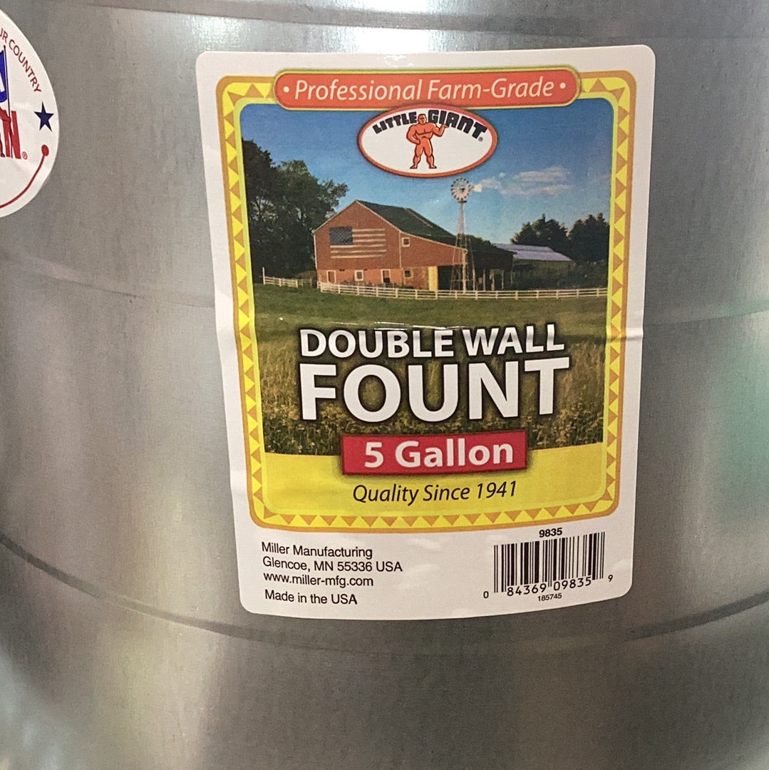 Double Wall Fount 5 Gallon