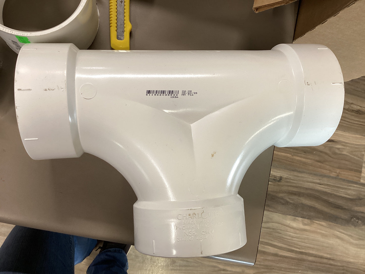 4” PVC two way clean out