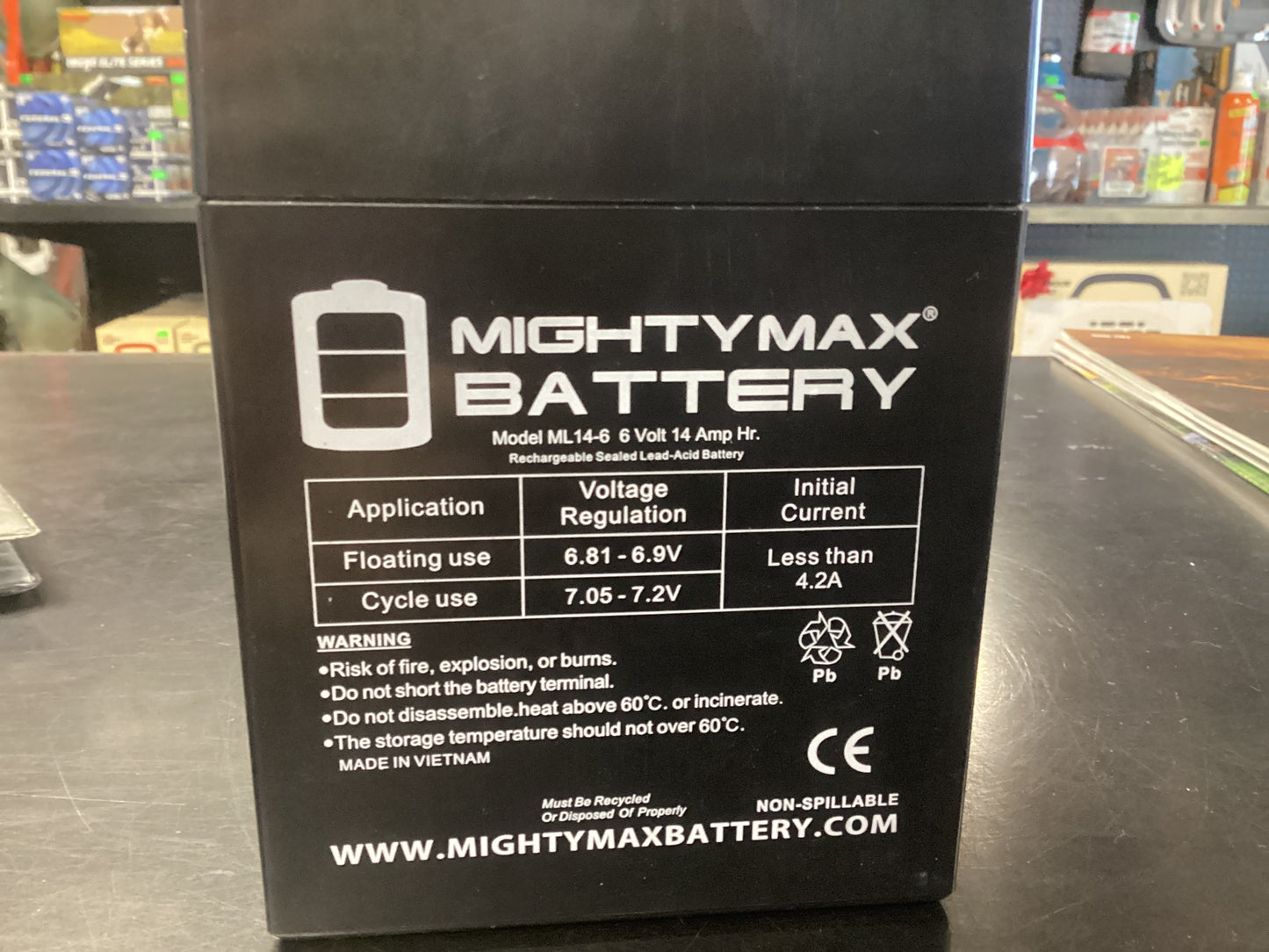Mighty Max 6V 14AMP