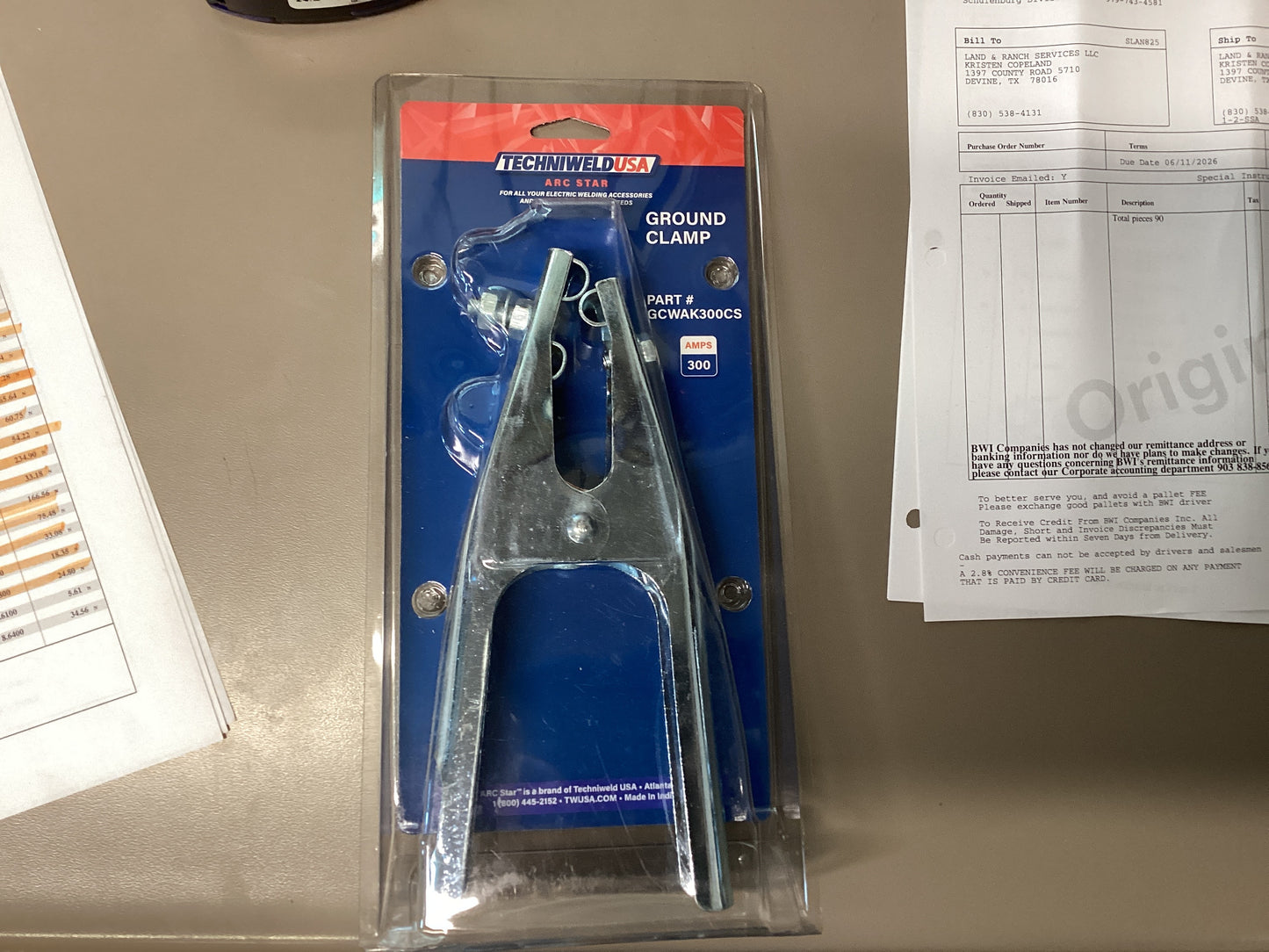 Ground Clamp 300 AMPS