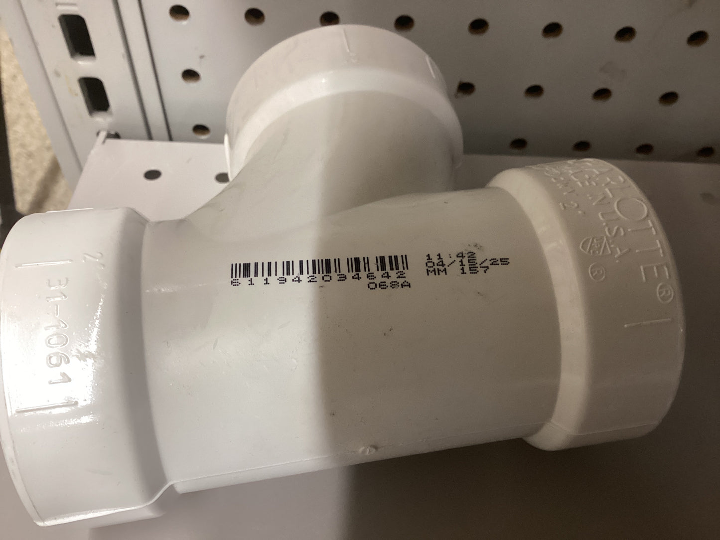 2” DWV Hub San Tee PVC