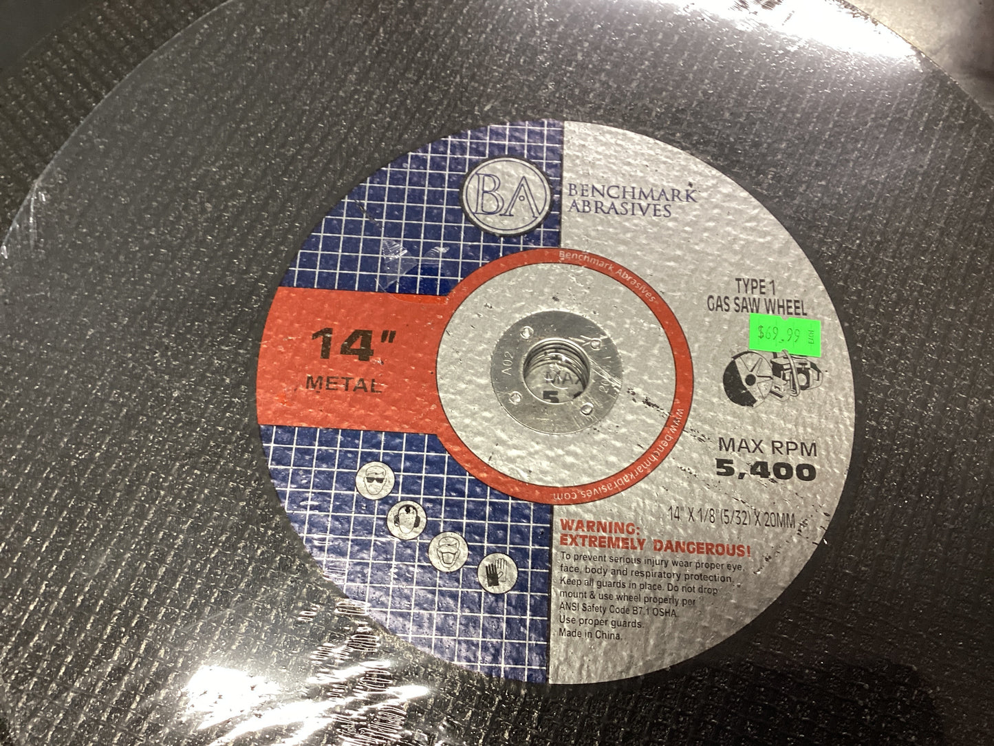14” Gas Saw Wheel 5PK