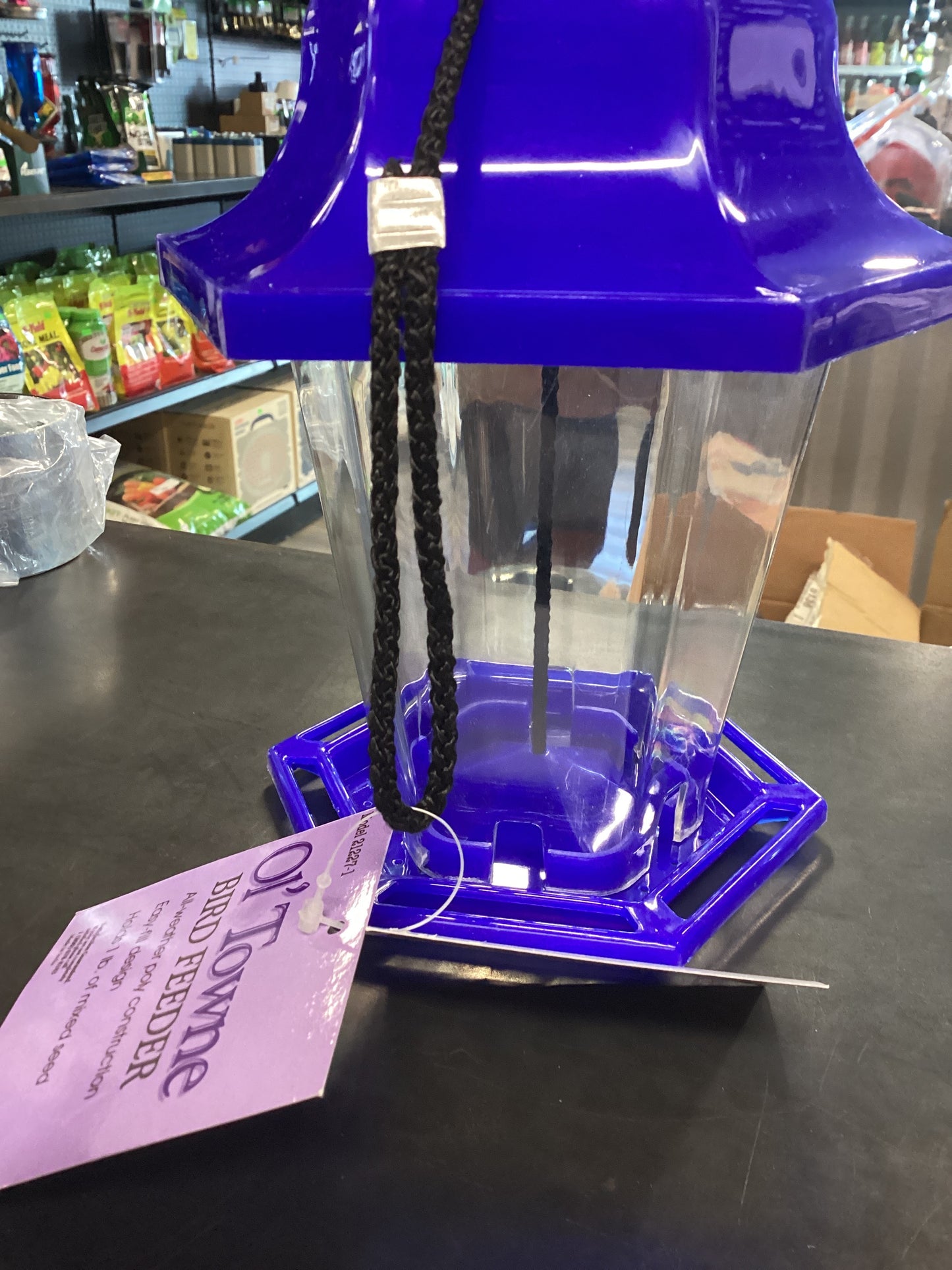 Blue Birdfeeder