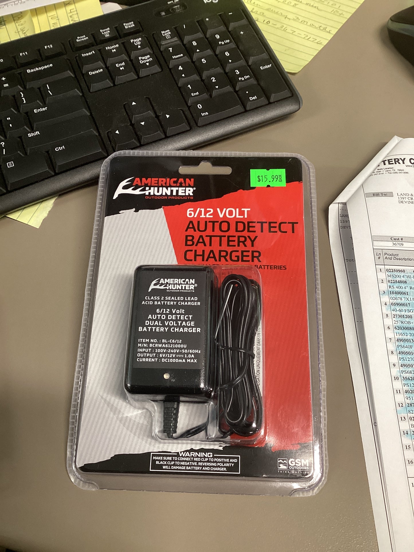 6/12 Volt Auto Detect Battery Charger