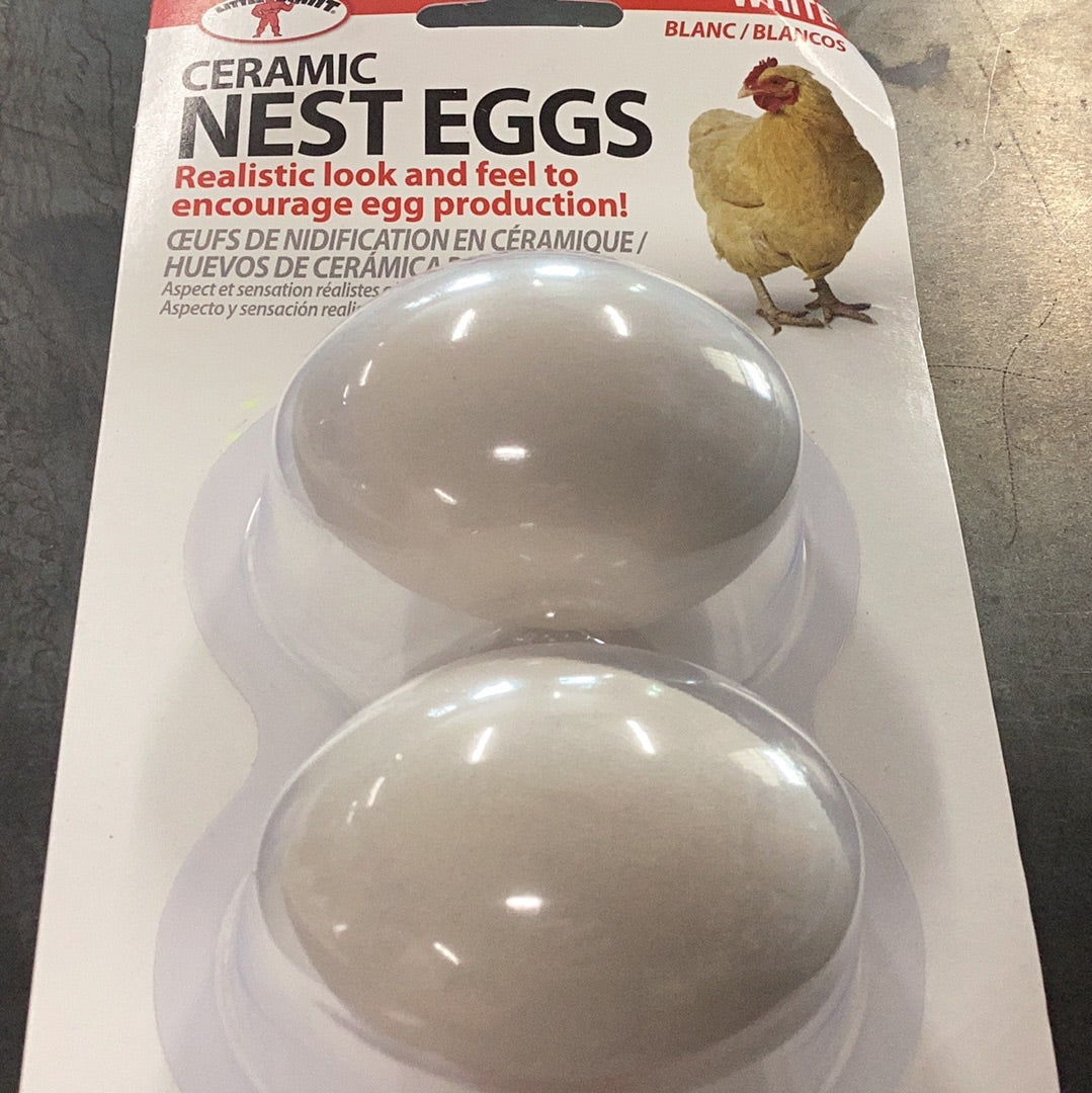 Ceramic Nest Eggs White
