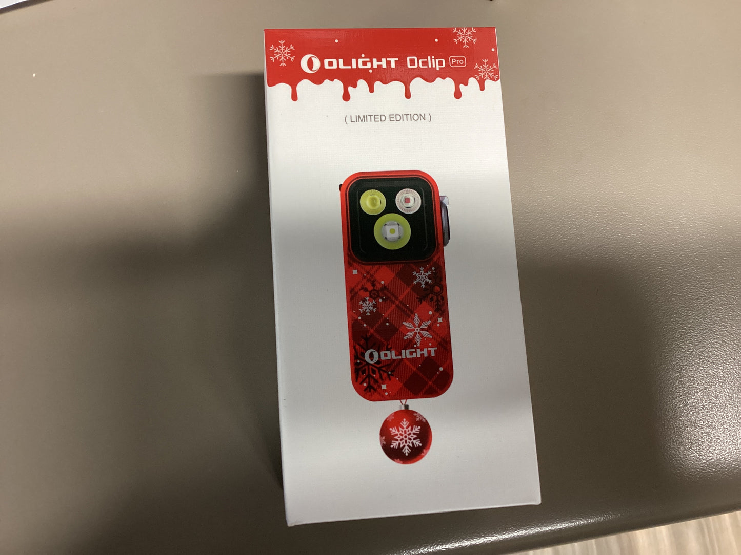 OLIGHT Oclip Pro Snowflake Red