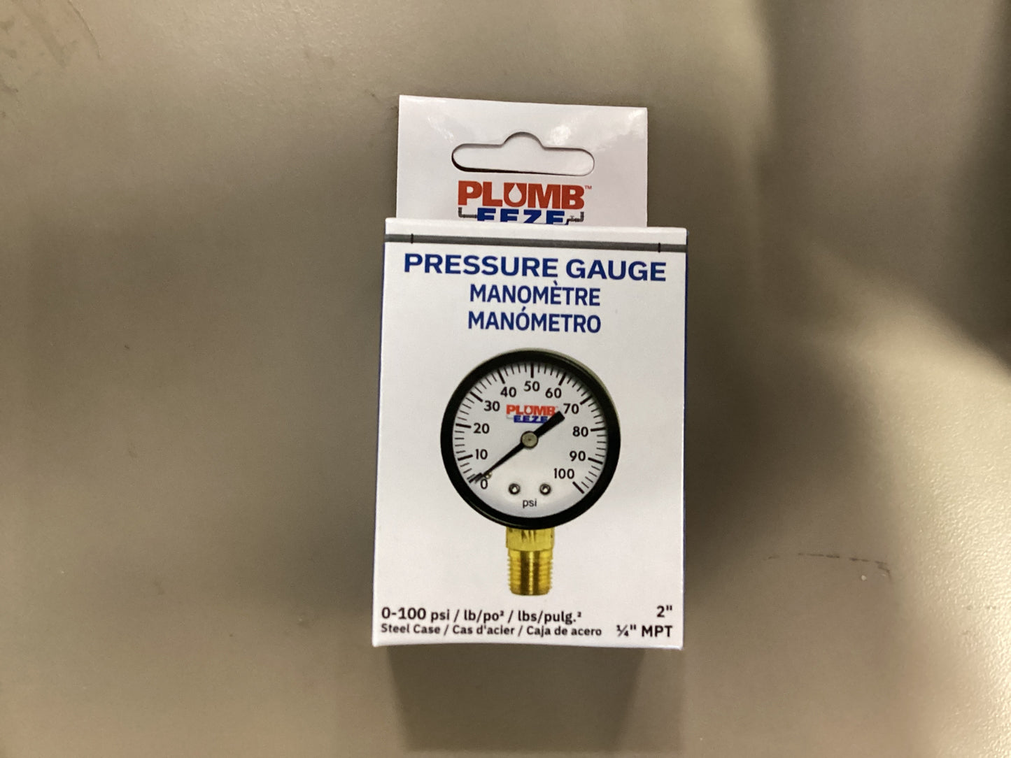 Steel Case Pressure Gauge 2” 1/4”