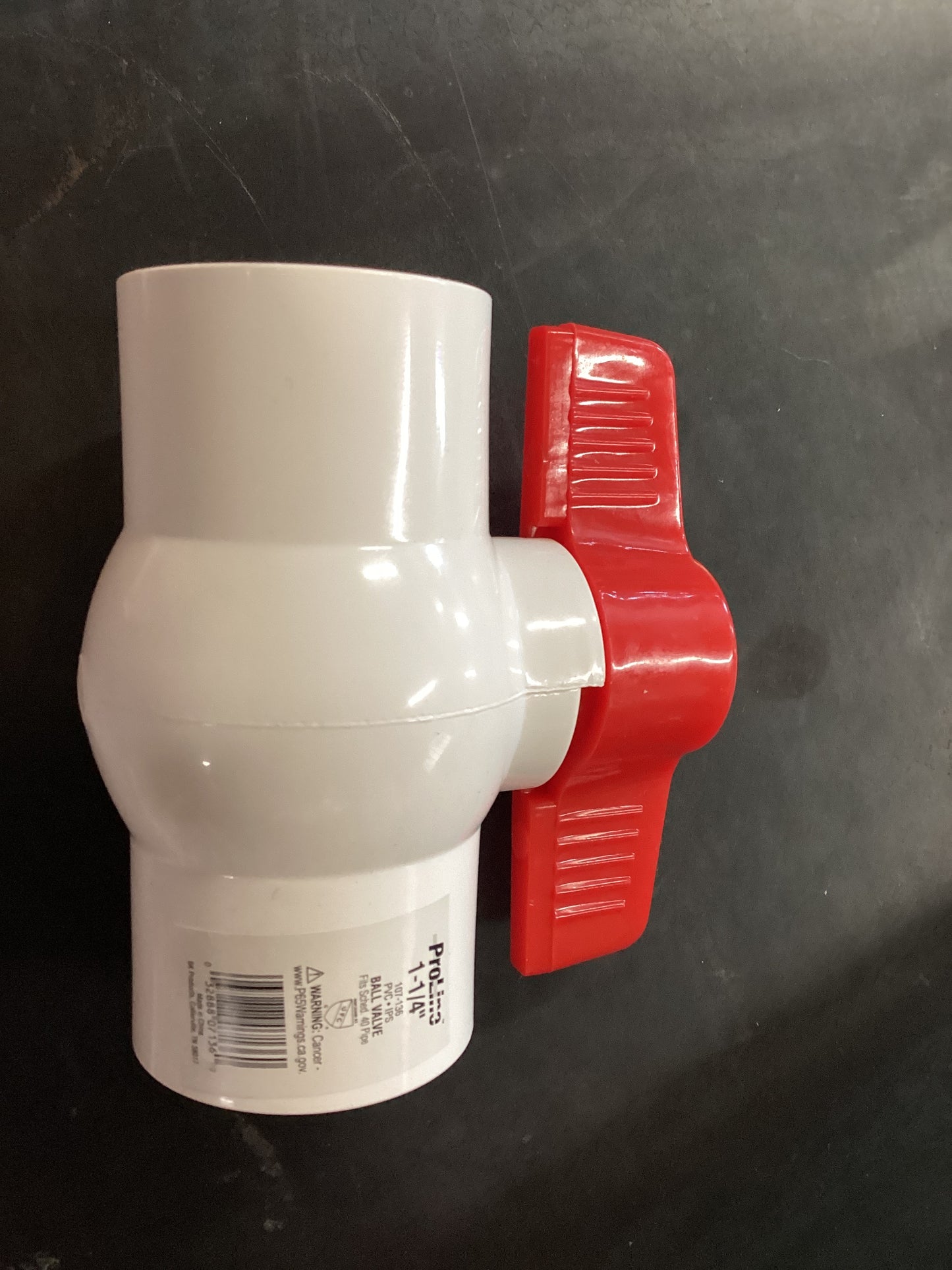 1-1/4” Ball Valve PVC
