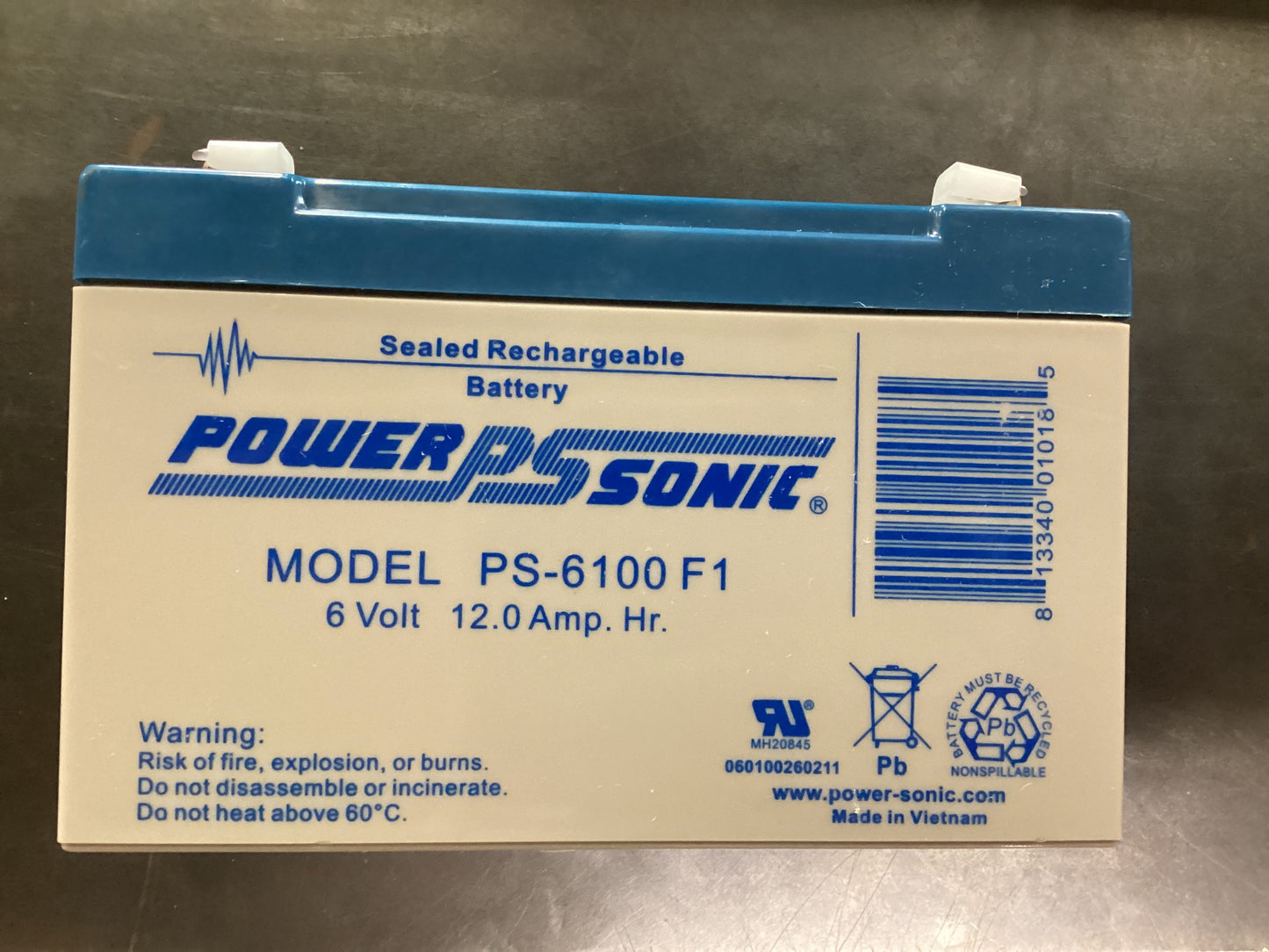 Power Sonic 6 Volt 12AH