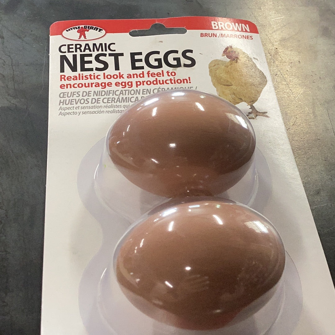 Ceramic Nest Eggs Brown
