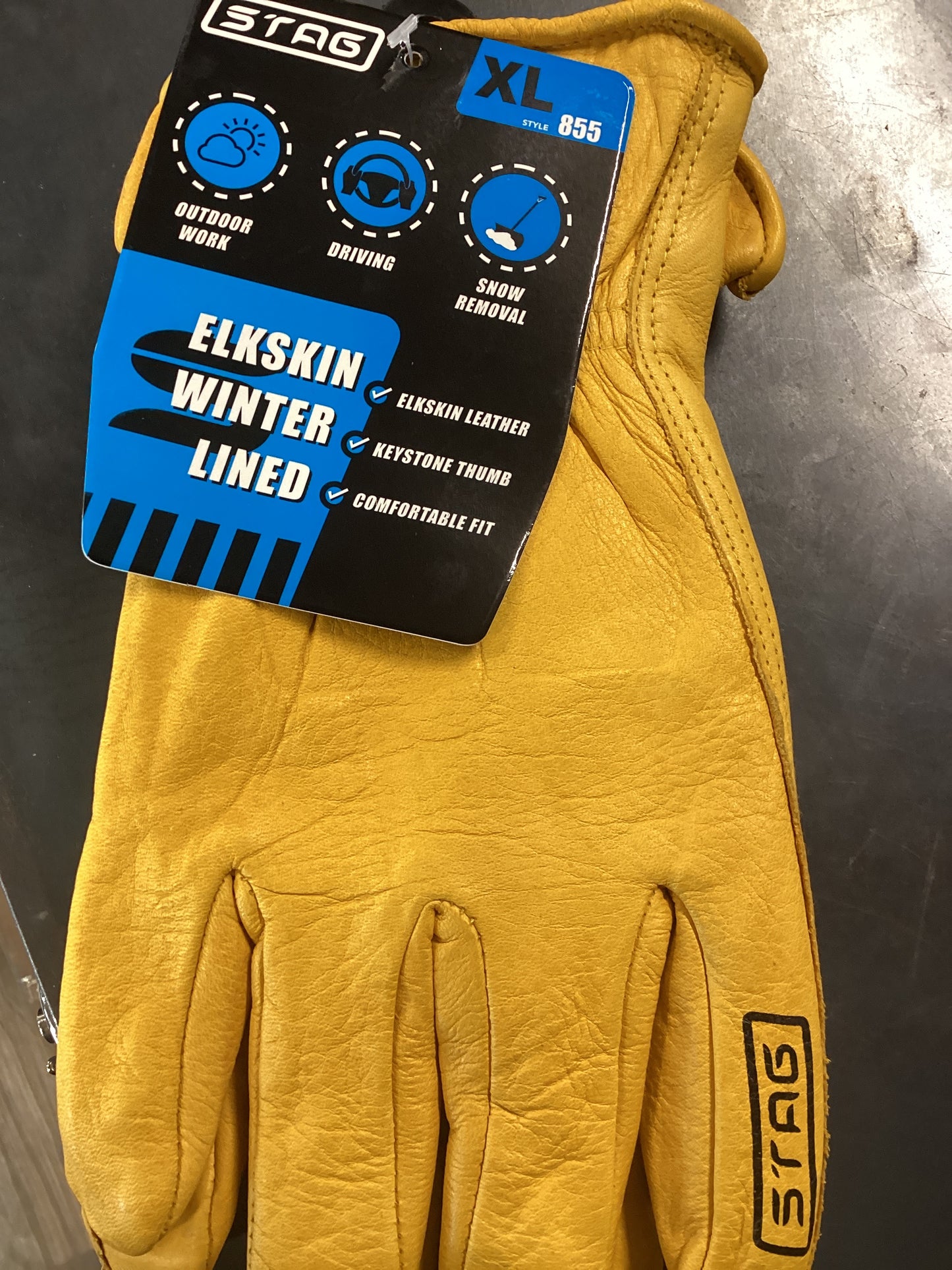 Elkskin Fleece Lined XL