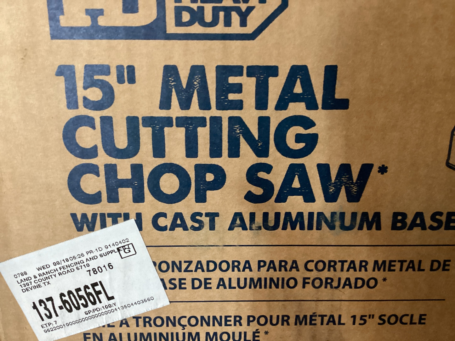 Evolution 15" Steel Cutting Saw