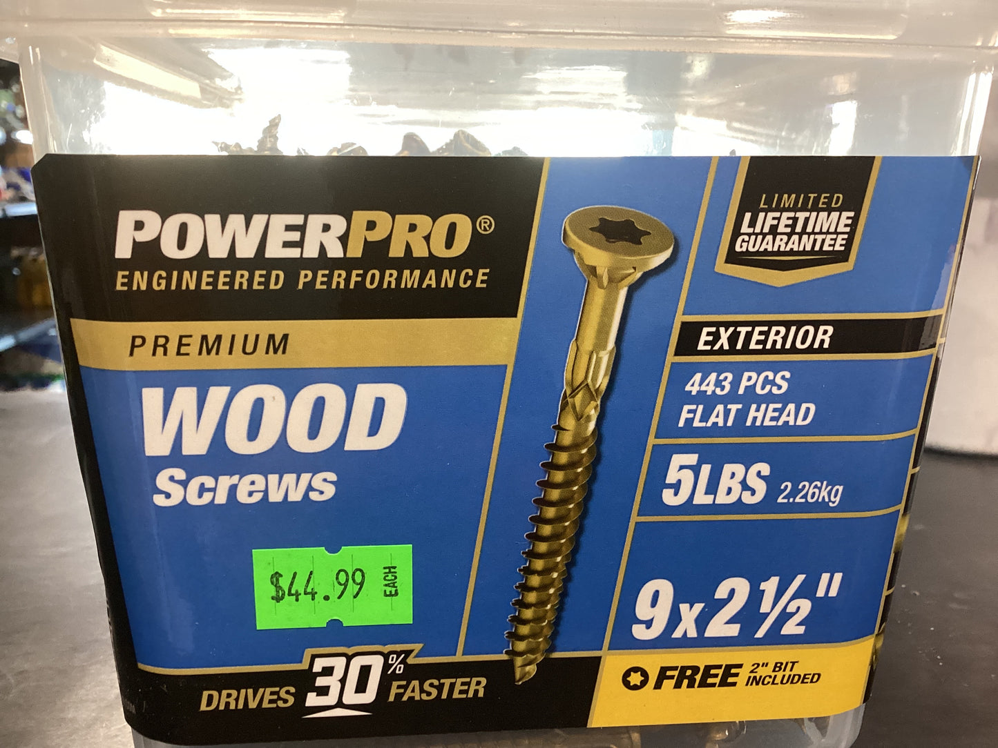 Wood Screws 9x2.5 5lb