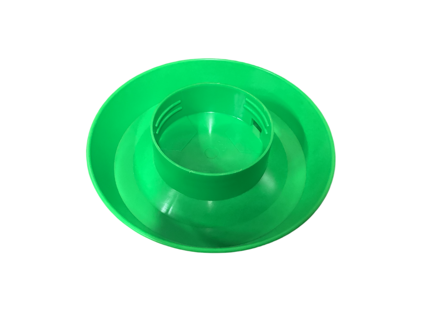 Lime Green Plastic Quart Threaded Base