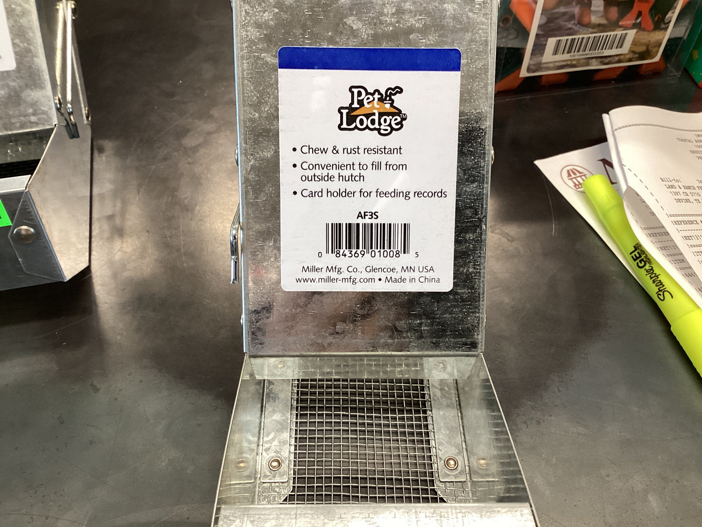 Rabbit Feeder No Lid 3”