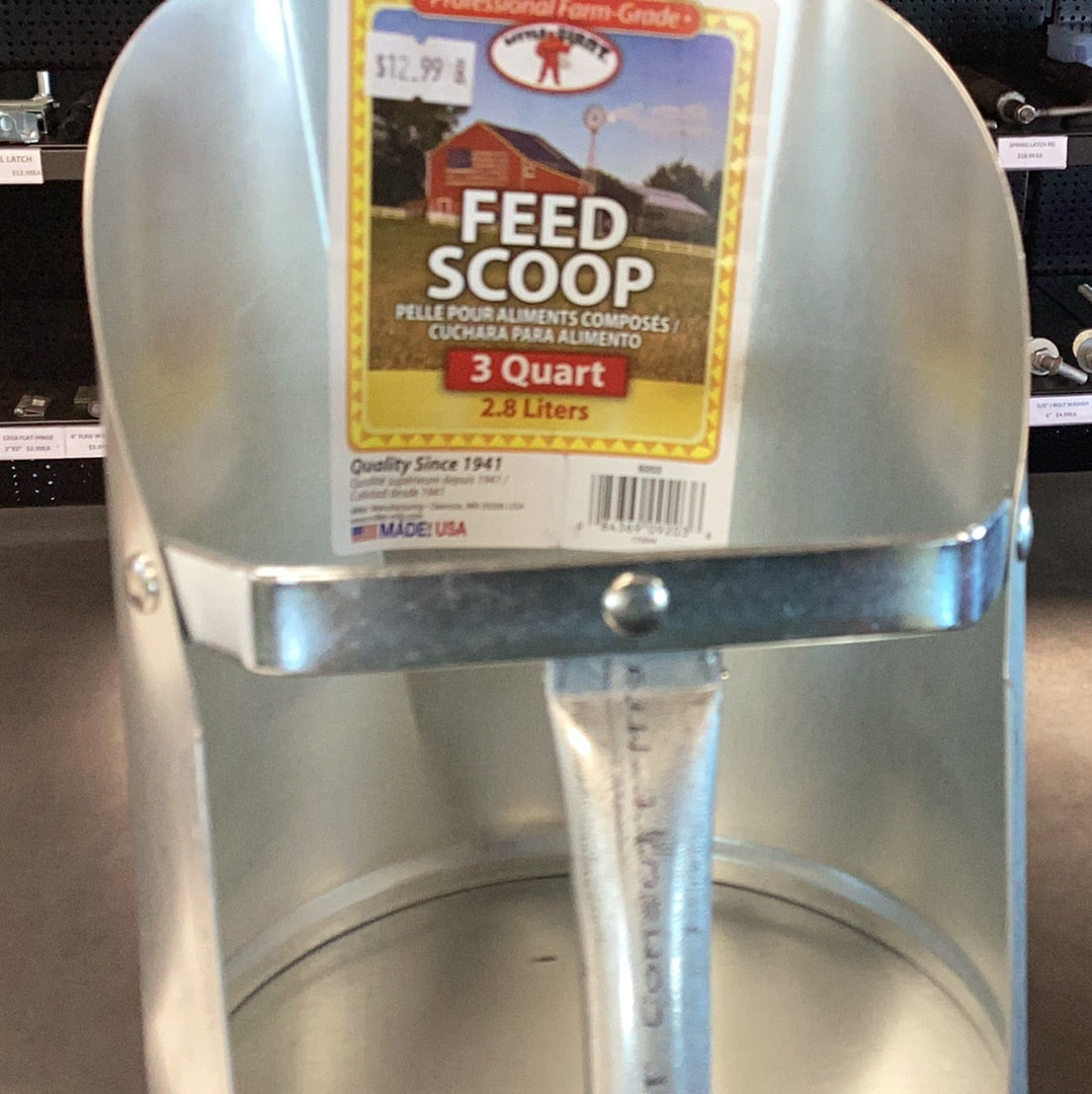 Galv Feed Scoop 3QT