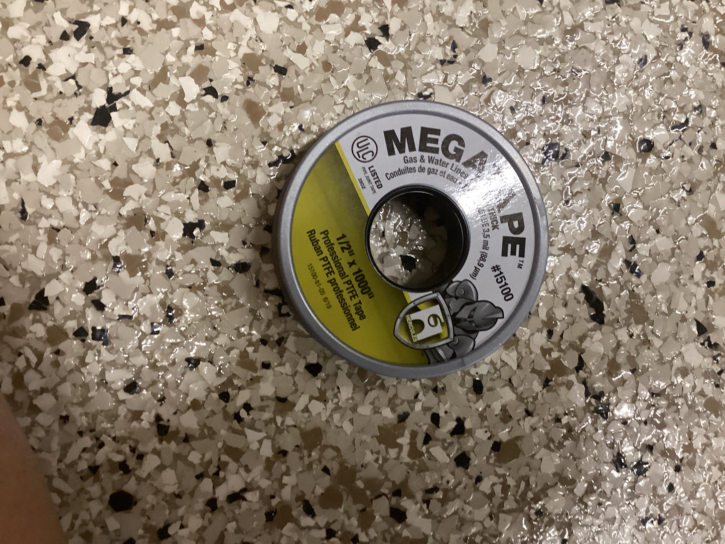 1/2x1000 mega tape pvc