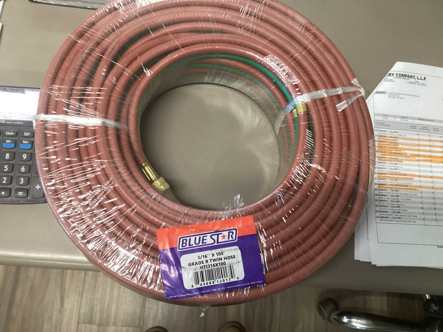 Grade R Twin Hose 3/16”x100’