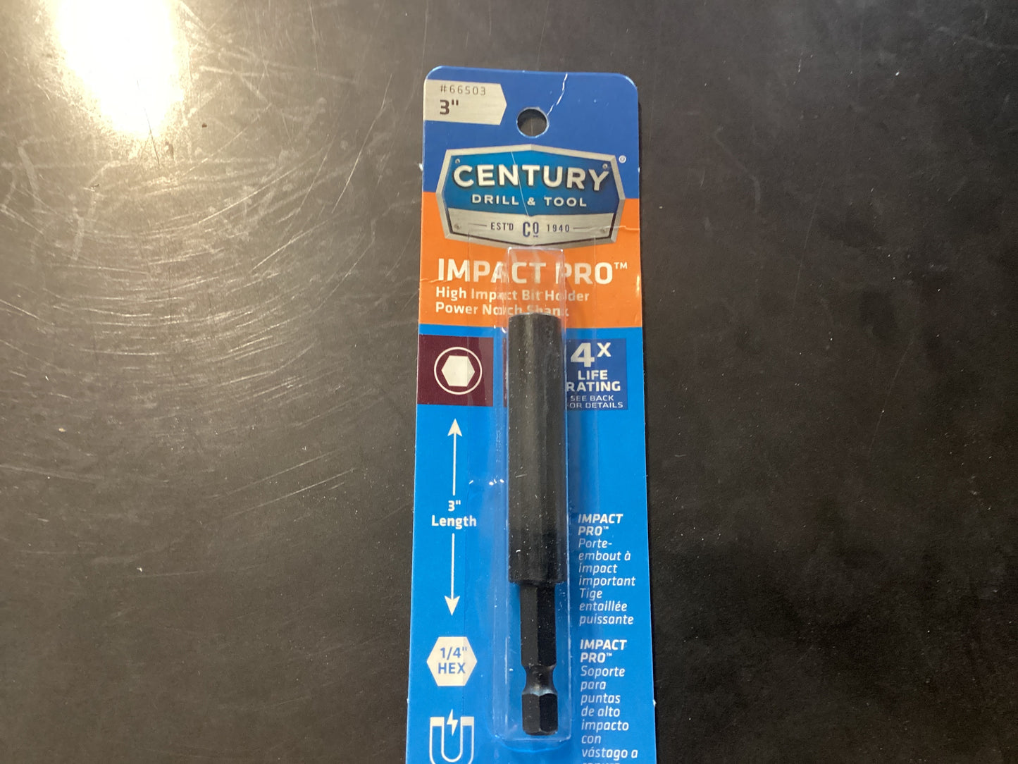 Impact pro bit holder 3” 1/4” HEX