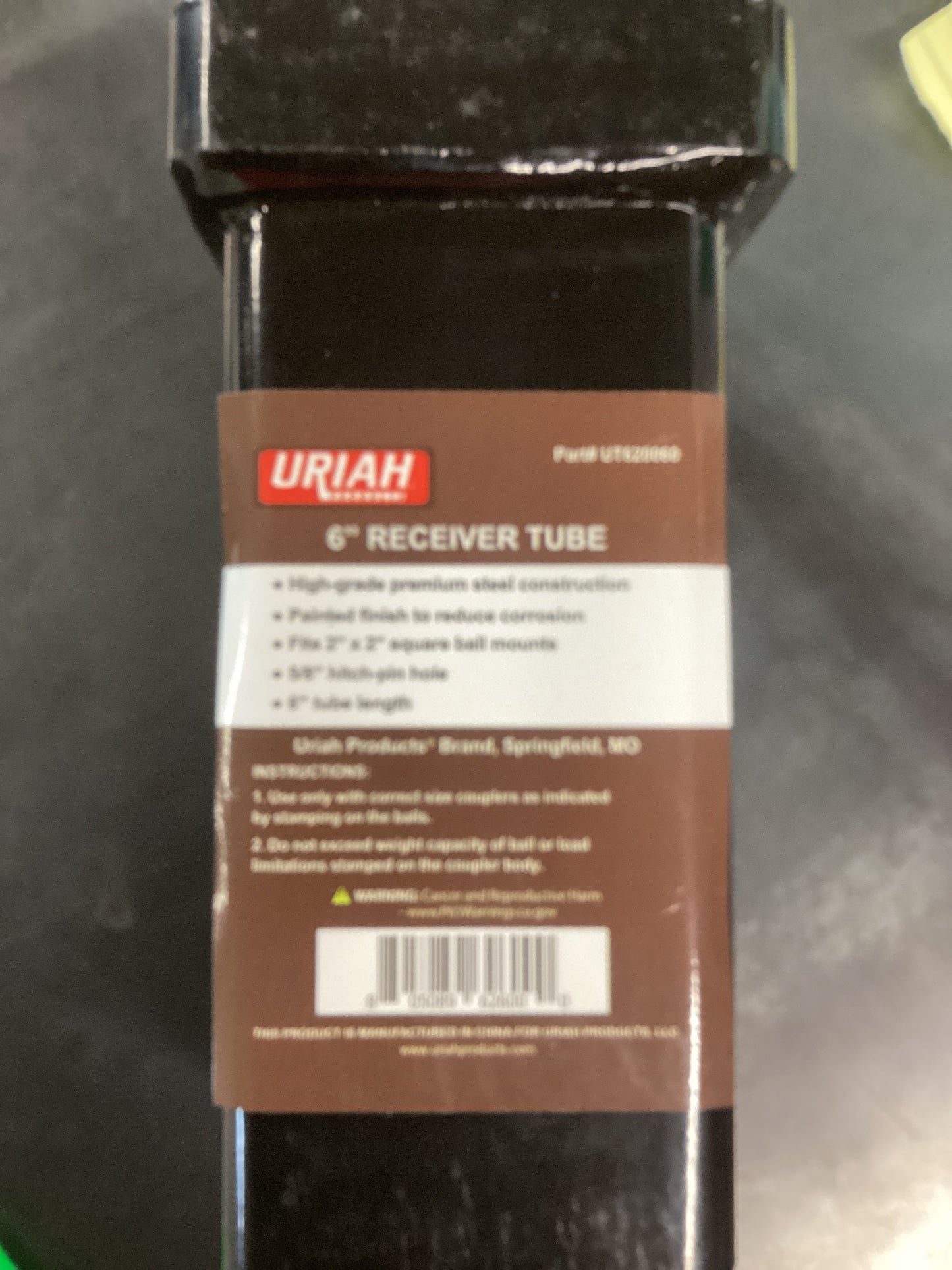6” Receiver Tube
