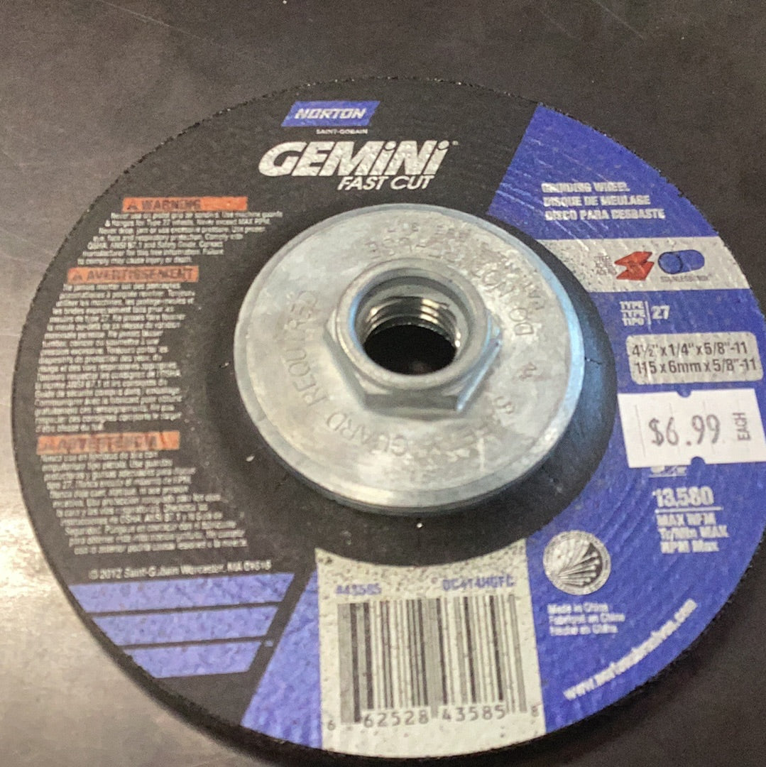 GEMINI 4-1/2" FAST CUT