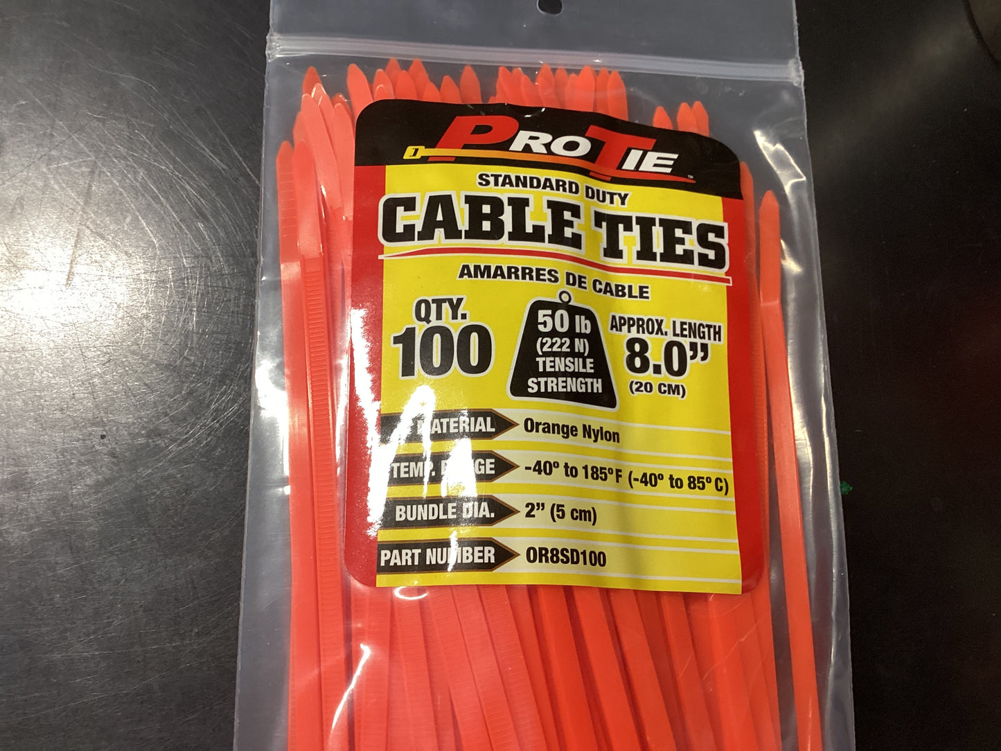 8” Cable Ties 100pk