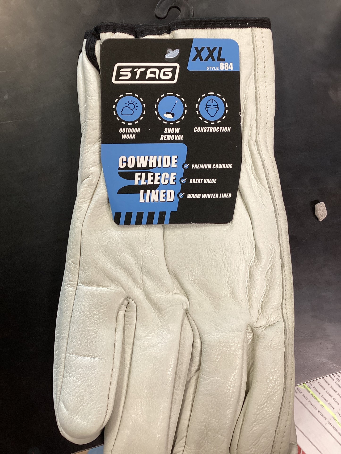 Cowhide Fleece Lined Glove XXL