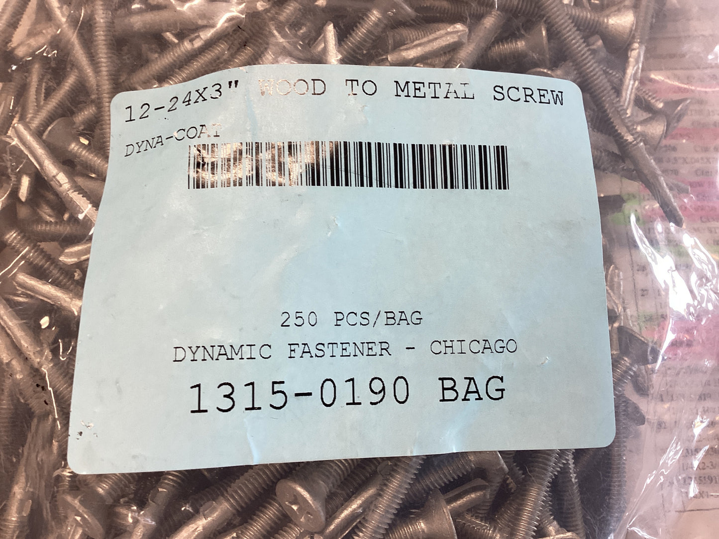 24x3 Wood to Metal Screw 250