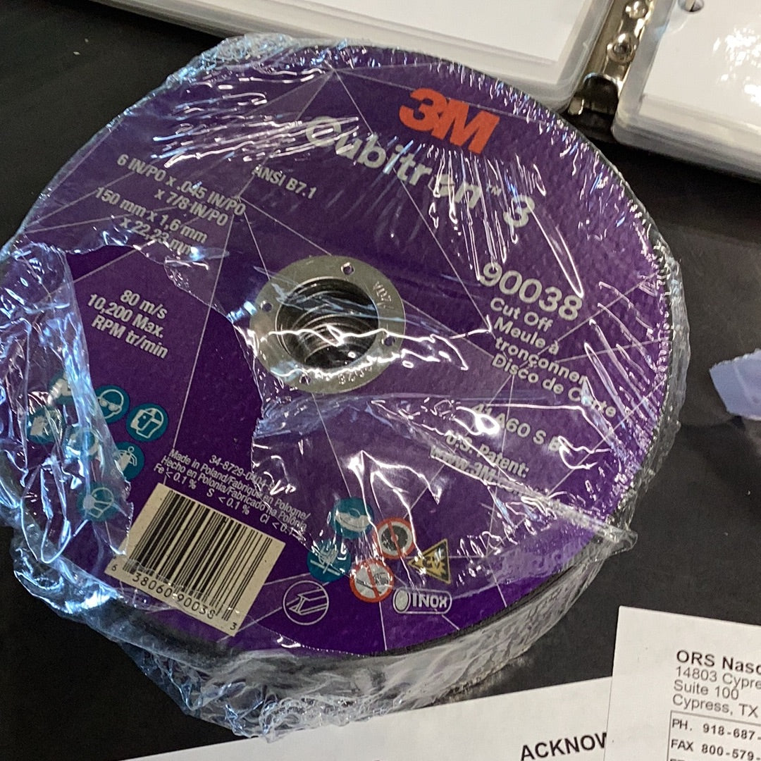 Cubitron 6 x 0.045 x 7/8 cut off wheel