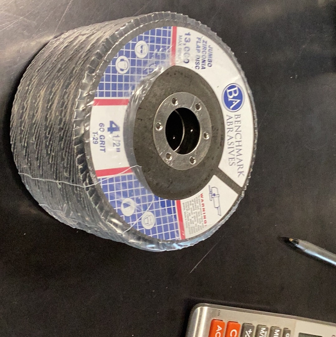 4 1/2 60 Grit Flap Discs 5PK