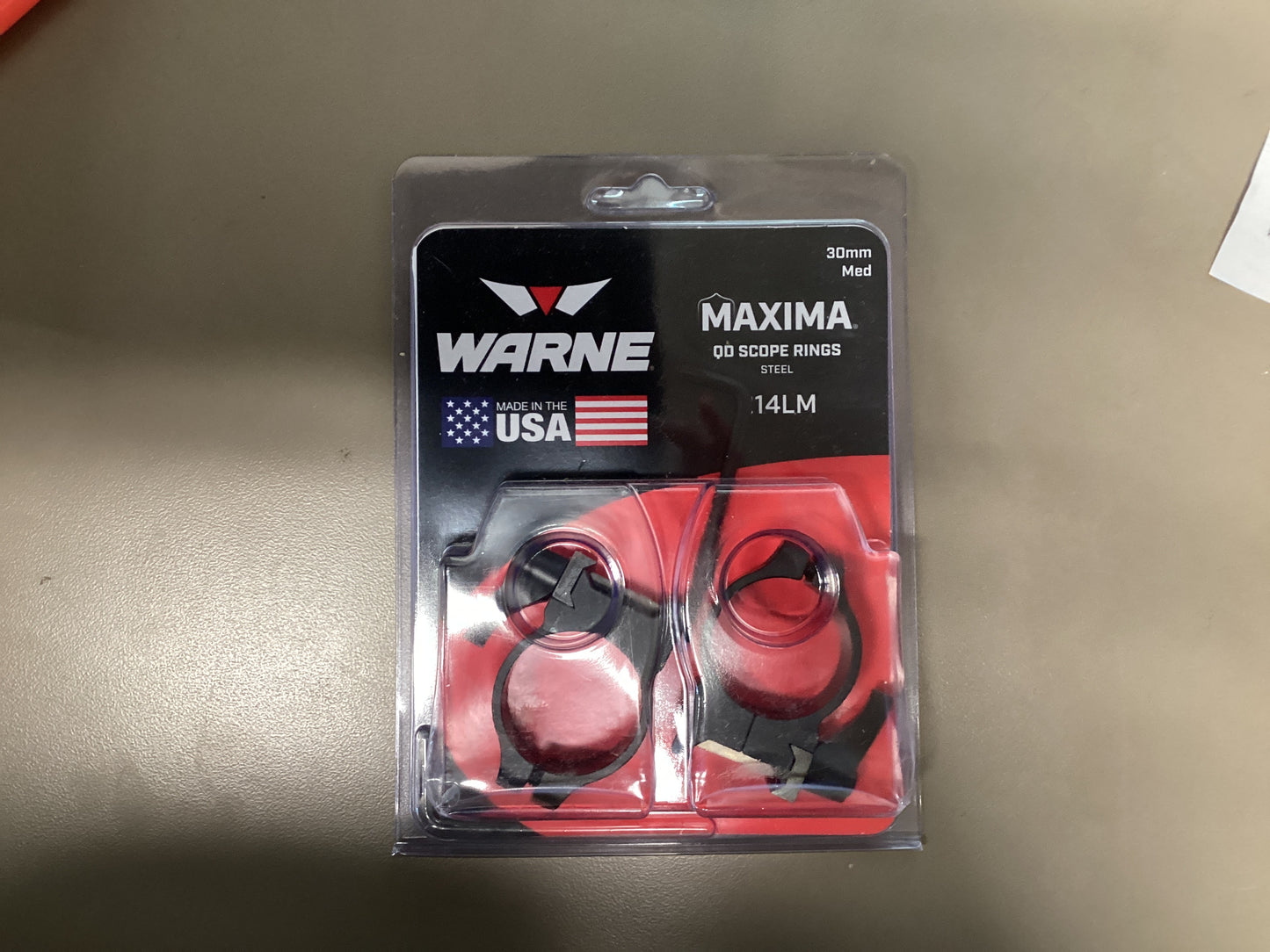 Warne 214LM 30M QD RINGS MED MAT