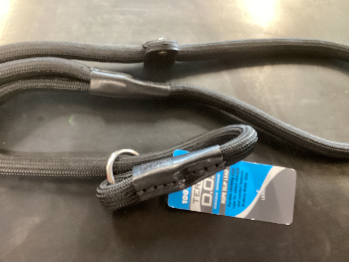 Rope Slip Leash Black
