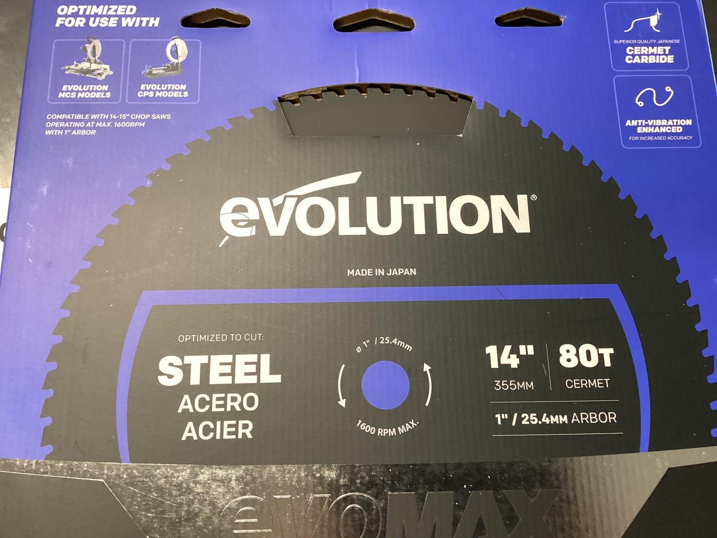 Evolution 14” 80T Steel Cut