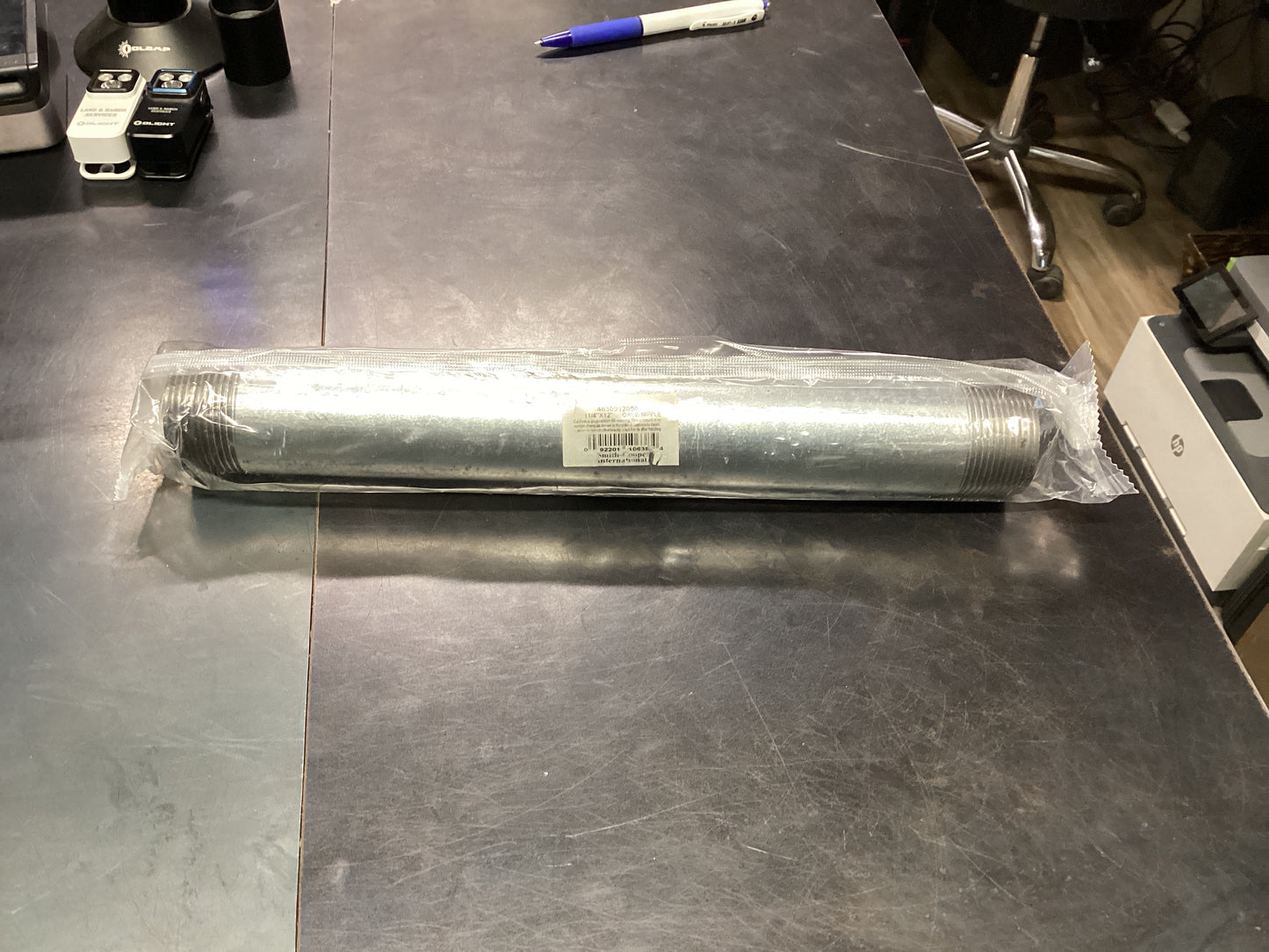 1-1/4”x12” Galv Nipple