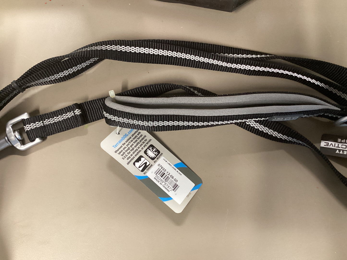 Lined Leash Black