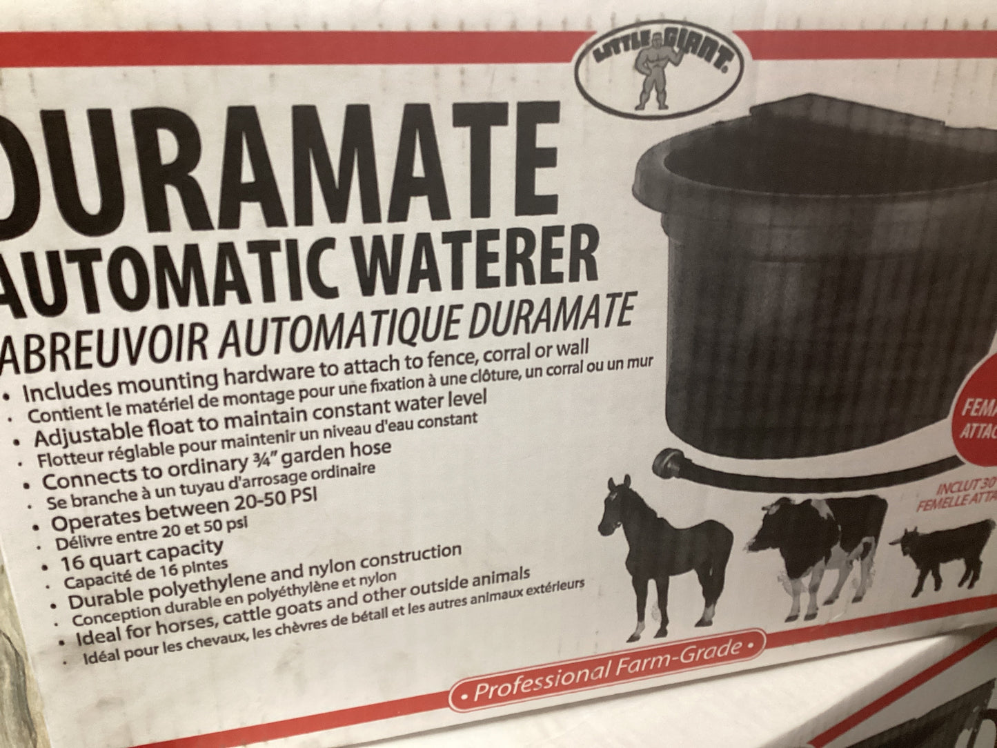Duramate Auto Waterer Red