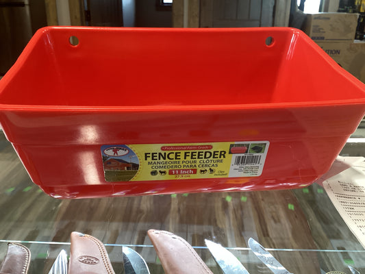 11” Red Fence Feeder