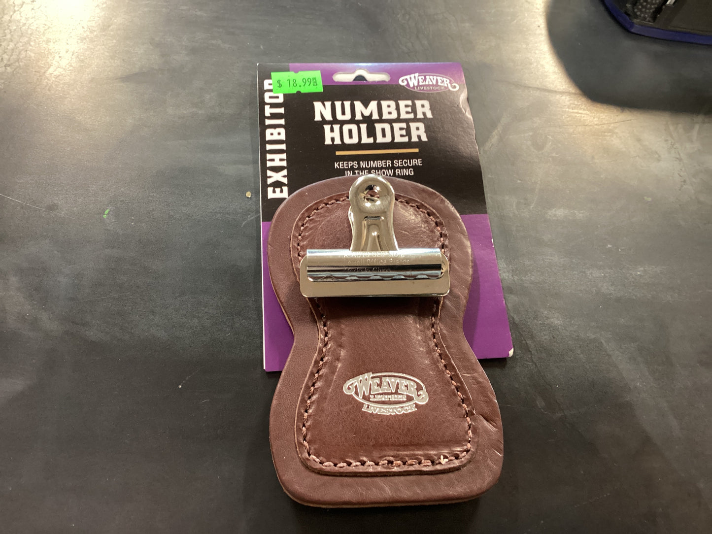 Brown Number Holder