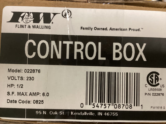 1/2 HP Control Box