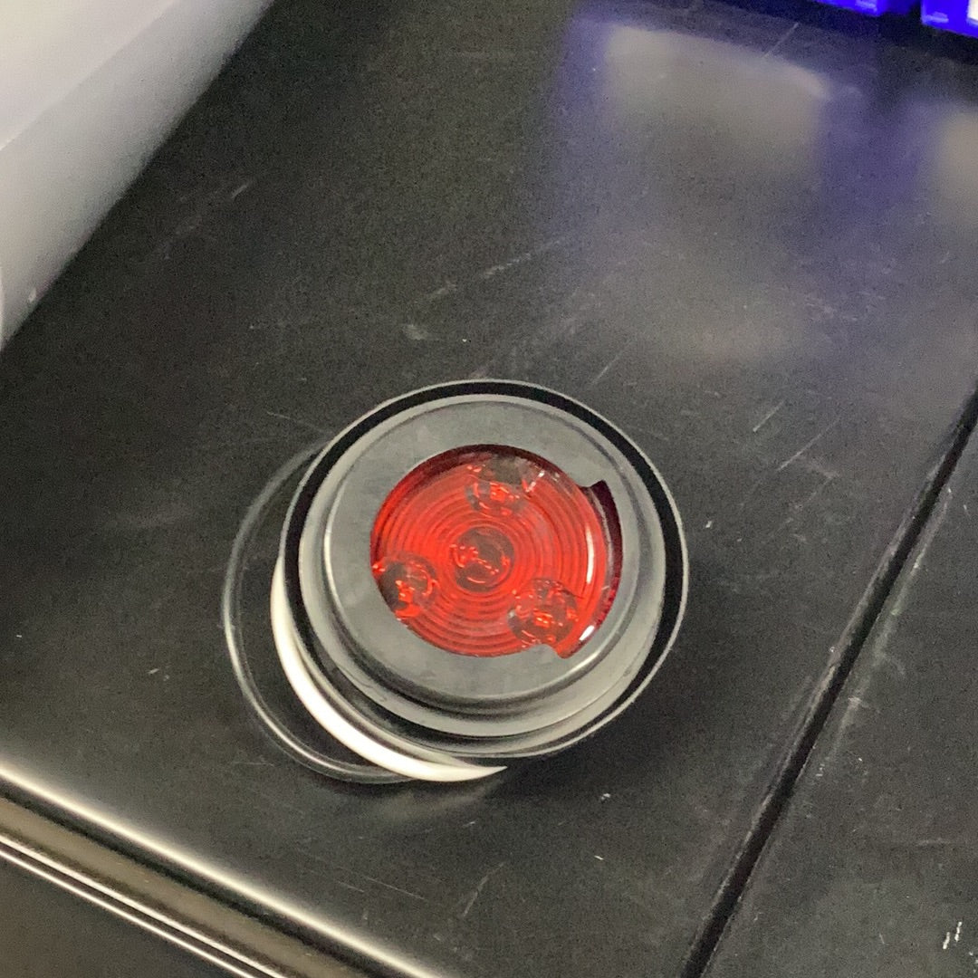 #81379 Trailer Light 2” Round Marker Light Red